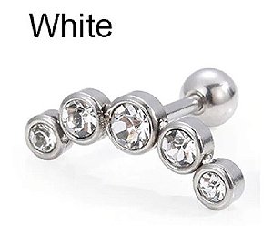 Piercing Cluster Para Helix Cartilagem Pedras De Strass