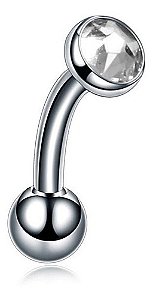 Piercing Íntimo Christina Genital Pedra Cristal 100% Titânio