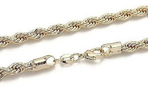 Pulseira Corda Cordão Baiano F A Ouro Semi Joia Com Garantia