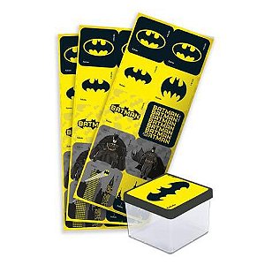 Adesivo Quadrado Batman Geek com 30 Un - Festcolor