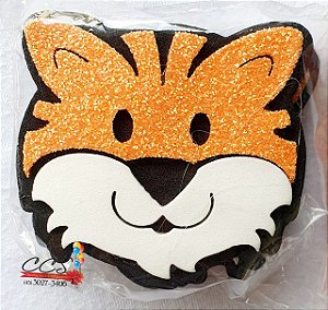 Aplique Decorativo Decorama Tigre de EVA Glitter Com 5 Un - Duplart
