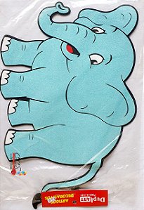 Painel Decorativo Elefante G Azul - Duplart