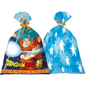 Sacola Plástica Para Lembrancinhas Festa Dragon Ball com 8 Un - Festcolor