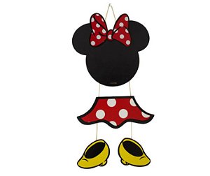 Lousa Decorativa de MDF 3 Partes Minnie Mouse - Grintoy
