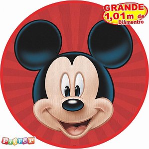 Painel Redondo de TNT MIckey Mouse 1X1mt - Ref10761 Piffer