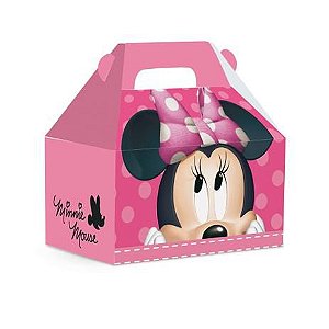 Caixa Surpresa Maleta Kids Pink Minnie Tam M 12x8x12 com 10 UN - Cromus 13001644