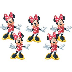 Micro Personagem Decorativo de E.V.A Minnie Mouse com 6 Un Ref 9019 Piffer