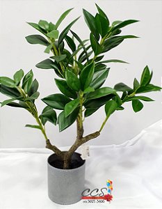 Planta Artificial Folhas de Louro com 6 Hastes Verde 53cm - Grillo
