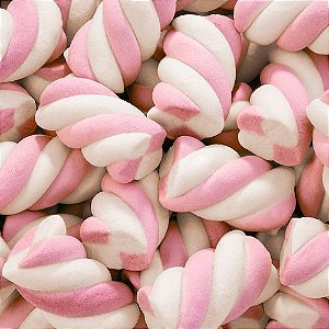 Marshmallow Fini Torção Rosa 250 Gramas - Fini