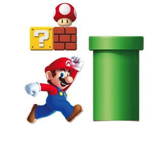 Kit Decorativo Personagens Super Mario Bros - Cromus 23010894