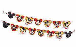 Faixa Decorativa Impressa Silhueta Mickey Mouse - Ref 302051 Piffer