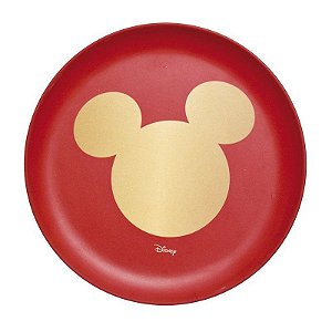 Prato de Sobremesa Mickey 18x18cm - Disney Classic - Ref 1594716 Cromus