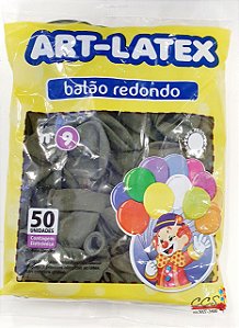 Balão de Latéx 9 Polegadas Oliva Pacote com 50 Unidades - Art Latex
