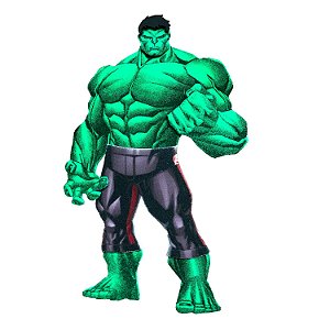 Mini Painel Decorativo de E.V.A. Hulk - Festa Vingadores - Ref 331168 Piffer