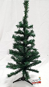 Árvore de Natal Pequena Verde com Base de Plástico 60cm - 60 Hastes - D&A