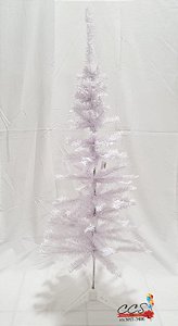 Árvore de Natal Branca com Base de Plástico 120cm - 100 Hastes - D&A