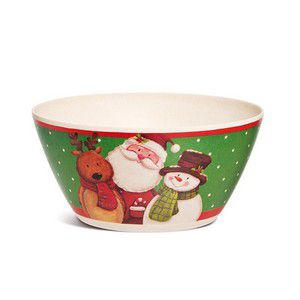 Bowl de Fibra de Bambu Noel e Amigos - Coleção Noel - Ref 1594730 Cromus Natal