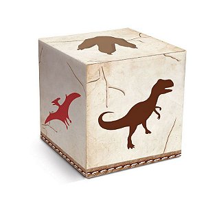 Caixa Cubo Festa Mundo dos Dinossauros 6x6x6 Pacote com 8 Unidades - Ref 23011039