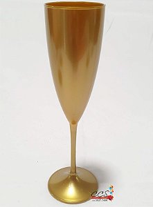 Taça de Champanhe Prime Dourada 170ML - Ref 01171711 Neoplas
