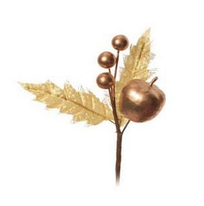 Galho Pick Decorativo Ouro 11cm - Galhos Decorativos - Ref 1111494 Cromus Natal