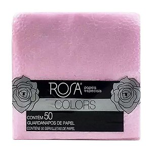 Guardanapo de Papel 29x29 Colors Rosa Claro com 50 un - Rosa Papéis
