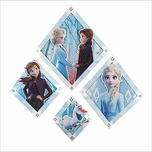 Quadrinhos Decorativos de E.V.A Frozen II - Festa Frozen - Ref 310036 Piffer