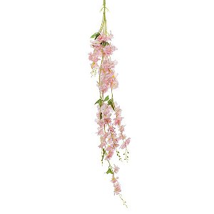 Ramo Pendente Flor Artificial Cerejeira Rosa - Blossom - Ref 1823108 Cromus