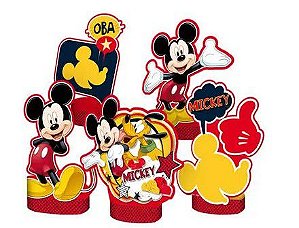 Decoração de Mesa Festa Mickey com 05 Unidades - Ref 105812.6 Regina