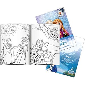 Lembrança Livro Para Colorir Festa Frozen com 8 Unidades - Ref 112016.6 Regina