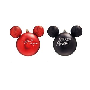 Bola Assinatura Mickey e Minnie 8cm com 4 Unidades Disney - Ref 1699724 Cromus