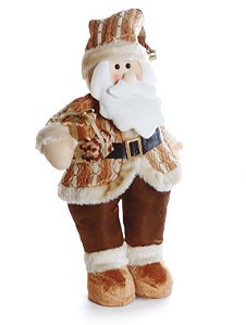 Boneco Papai Noel em Pé com Presente 45cm - Coleção Hawaii - Ref 1412528 Cromus