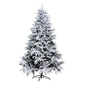 Árvore de Natal Nevada Andes 240cm Branco 2529 Hastes - Ref 1025838 Cromus Natal