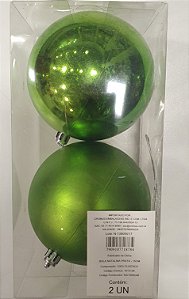 Bolas de Natal Lisa e Fosca 10cm Jogo com 2 Unidades - Bolas Natalinas - Ref 1613124 Cromus