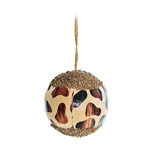 Bola de Natal Oncinha Natural 8cm Jogo com 6Un - Bolas Natalinas - Ref 1519369 Cromus