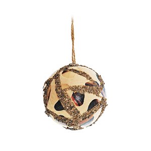 Bola de Natal Oncinha com Rabiscos 8cm Jogo com 6Un - Bolas Natalinas - Ref 1519367 Cromus