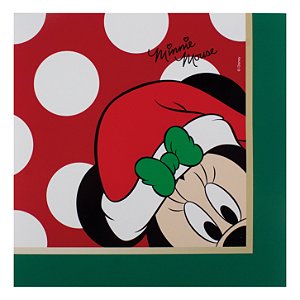 Guardanapo de Papel Decorado Mickey Noel Disney 32,5x32,5 com 20 Folhas - Ref 1021855 Cromus