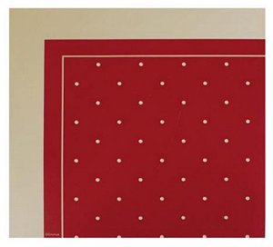Guardanapo de Papel Decorado Vermelho Poá Dourado 32,5x32,5 com 20 Folhas - Ref 1021874 Cromus