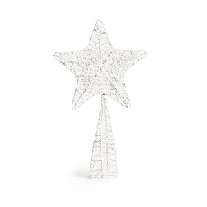 Ponteira Estrela Branca 25x14x5cm - Ponteiras de Árvores - Ref 1923836 Cromus