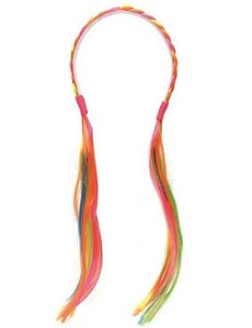 Tiara Com Mechas Coloridas Multicores - Acessórios Carnaval - Ref 29003347 Cromus