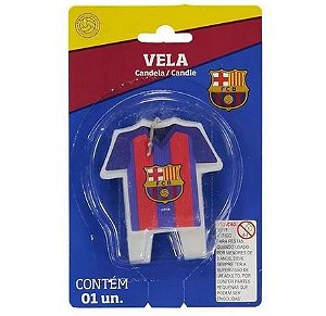 Vela de Aniversário Camisa Barcelona Futebol - Festcolor