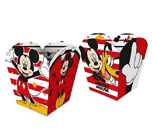 Cachepot de Papel Decorado Festa Mickey Mouse Pequeno com 4 Unidades - Ref 117401.0 Regina