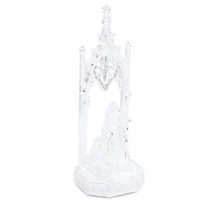 Sagrada Familia Transparente com Led Branco 3AAA 31x11x8cm - Ref 1200903 Cromus