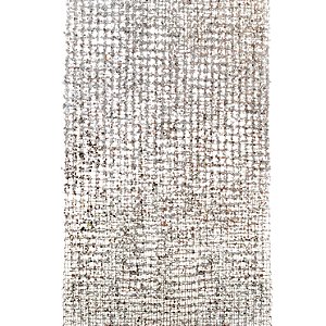 Tela Decorativa de Glitter Prata 130x310cm - Fitas Natalinas - Ref 1316572 Cromus