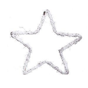 Estrela Rustica de Rattan Nevada 40cm - Coleção Chalé - Ref 1206904 Cromus