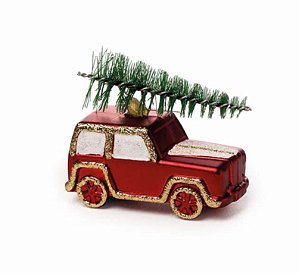 Enfeite Pendurar Carro de Natal com Pinheiro com 2 Unidades - Ref 1590262 Cromus