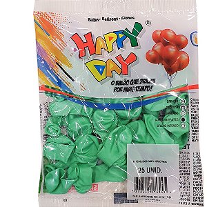 Balão de Latex 5 Polegadas Perolizado Candy Color Verde Água com 25 Unidades - Happy Day
