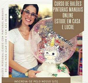 Curso Online Pintura Manuais em Balões - CCS Decorações Carla Christine