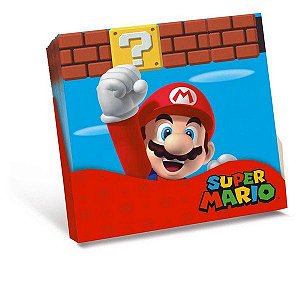 Guardanapo de Papel Super Mario Bros 25x25cm Cromus
