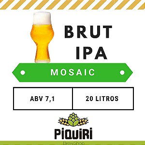 Kit receitas cerveja artesanal 20L Brut IPA