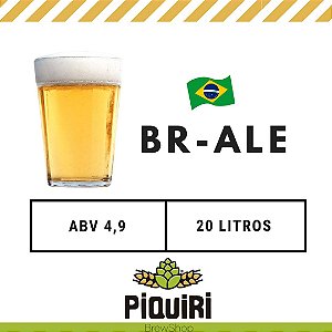 Kit receitas cerveja artesanal 20L BR ALE (Brazilian Ale)